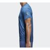 Adidas T Shirts Men's Trace Royal Blue Crew Neck Moderate Straight Fit CW3436