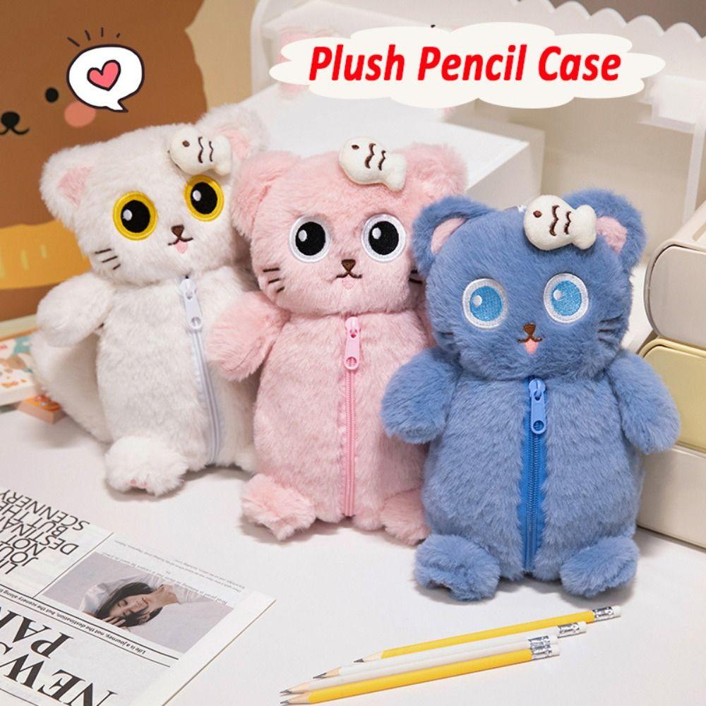 

Plush Pen Bag Large Capacity Pen Box Creative Pencil Case Student Panda