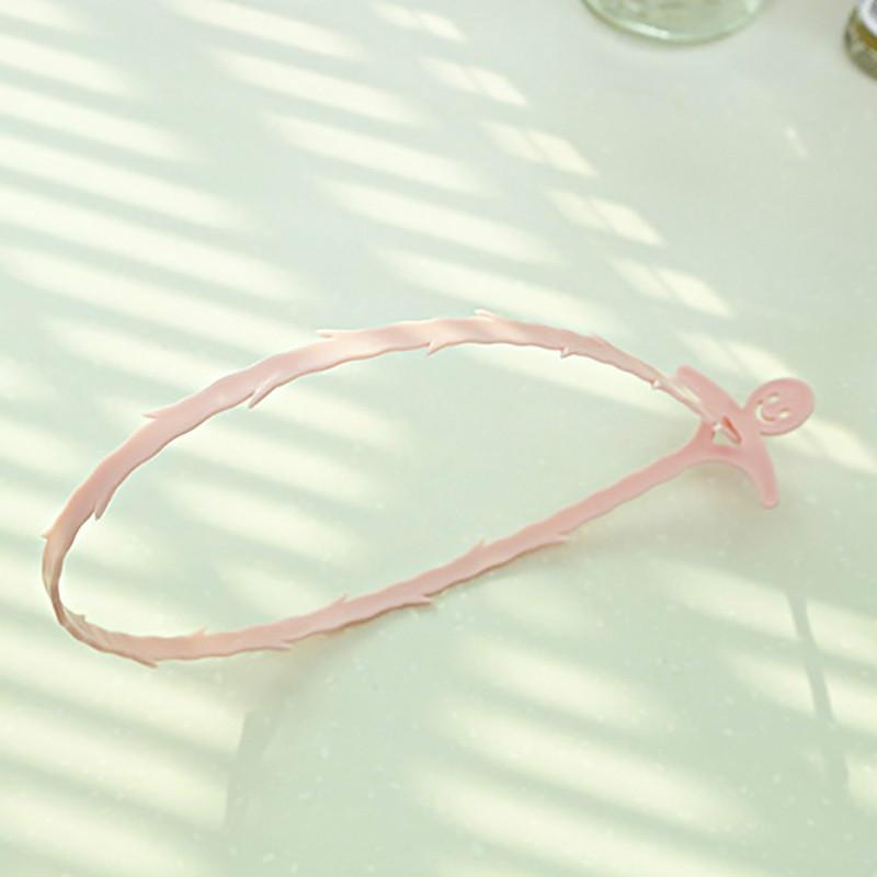 

Креативный крючок для чистки домашней раковины, слив в полу, канализационный земснаряд, небольшие инструменты 5pcs розовый