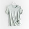 Mark Fairwhale Women's Short Sleeve Round Neck Slim Fit Solid T-Shirt