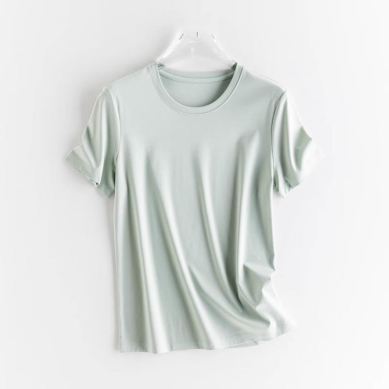 Mark Fairwhale Women's Short Sleeve Round Neck Slim Fit Solid T-Shirt