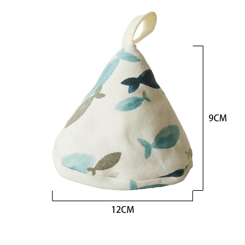 1PC Cute Cartoon Oven Mitts Triangle  Cotton Baking Insulation Microwave Heat Resistant Non-slip Gloves Handschoen Hand Clip
