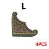 4pcs Antique Corner Box Gift Box Decorative Corner Iron Leather Corner Corner Right Angle Corner Box Corner Protection