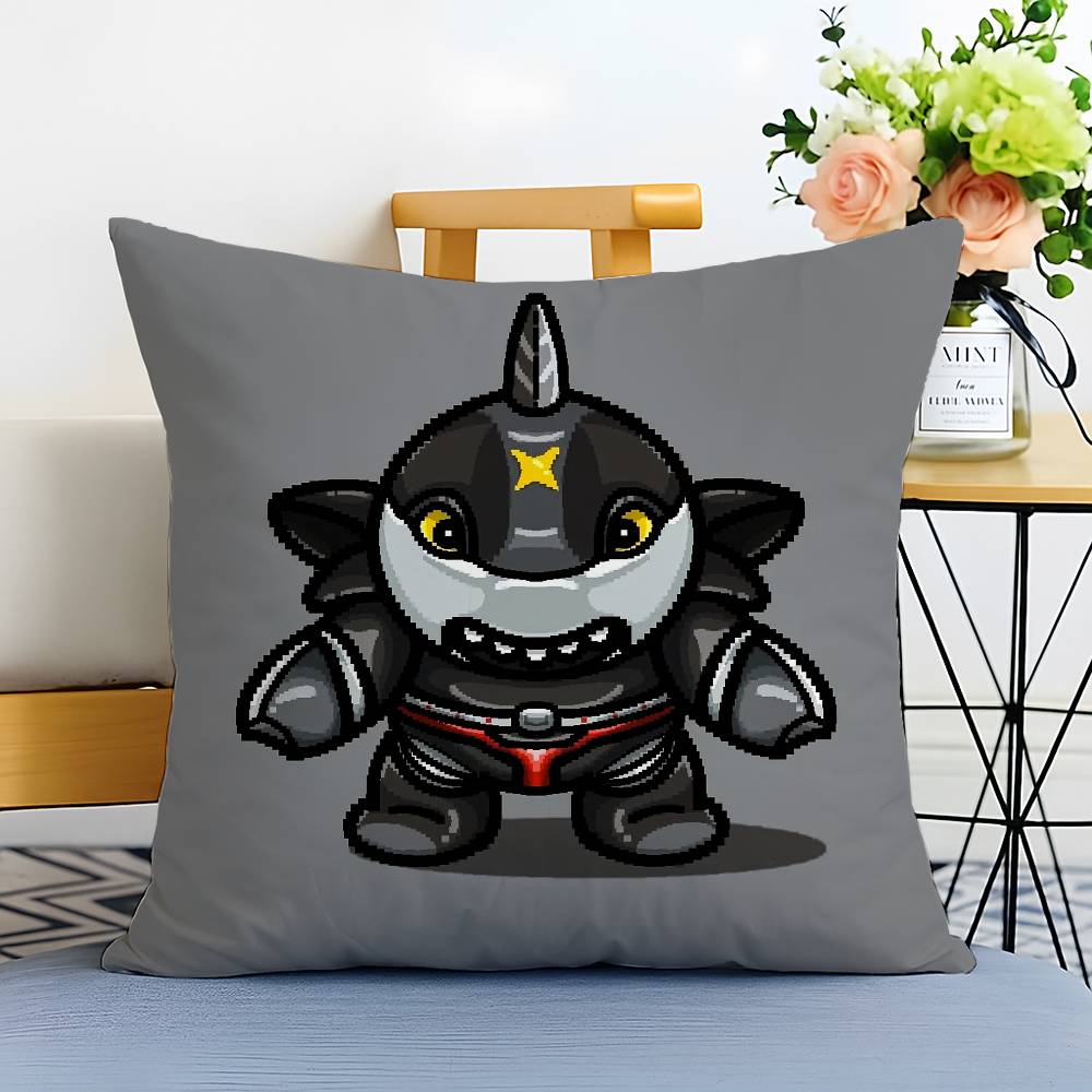 Anime R-Robo Kabutack-MT Cartoon Pillow Case Printed Brushed Fleece Pillow Baby Skin-Touch Eco-Friendly Dye-Sublimat