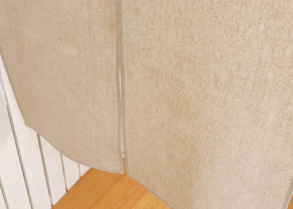 Stylish long curtain made from Sunnyday Fabric natural approximately 72cm wide x 170cm long linen,