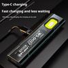 NEW  LED Keychain Flashlight USB C Rechargeable 550Lm Portable Mini Torch Pocket Lantern Flood Work Light With Magnet