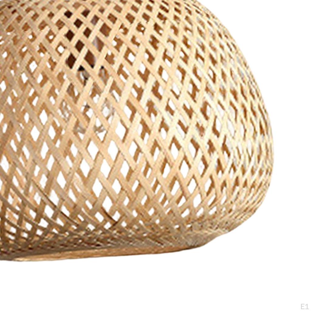 Vintage Style Hand Woven Pendant Lamp Ceiling Light Bamboo Lampshade Decor