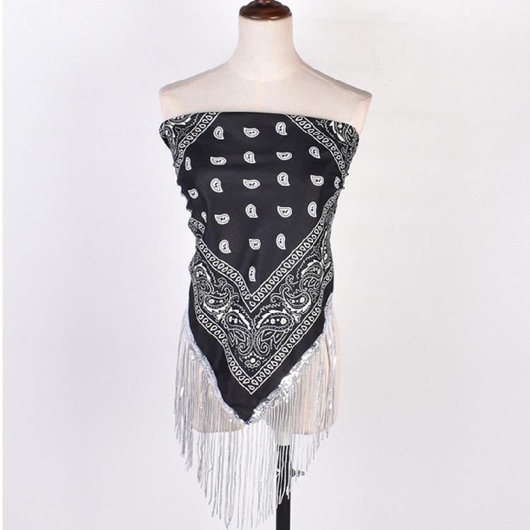 Cowgirl Bandanas Sequin Neckerchief Bandanas for Head Bandana Bachelorette Party