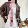 Gift Heart Y2K Neckties Printing Cloth Neck Tie Harajuku Cherry Shirt Neckties Special Events
