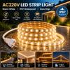 AC220V LED Strip Light IP67 Waterproof Warm White