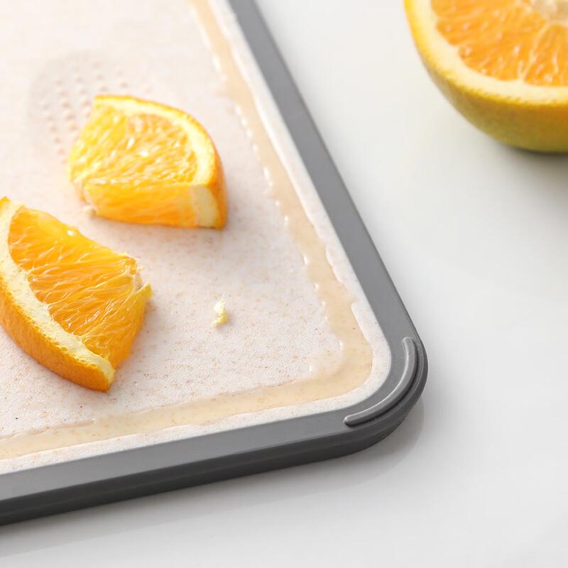 Zhishi 304 Stainless Steel & Wheat Straw Dual-Sided Cutting Board