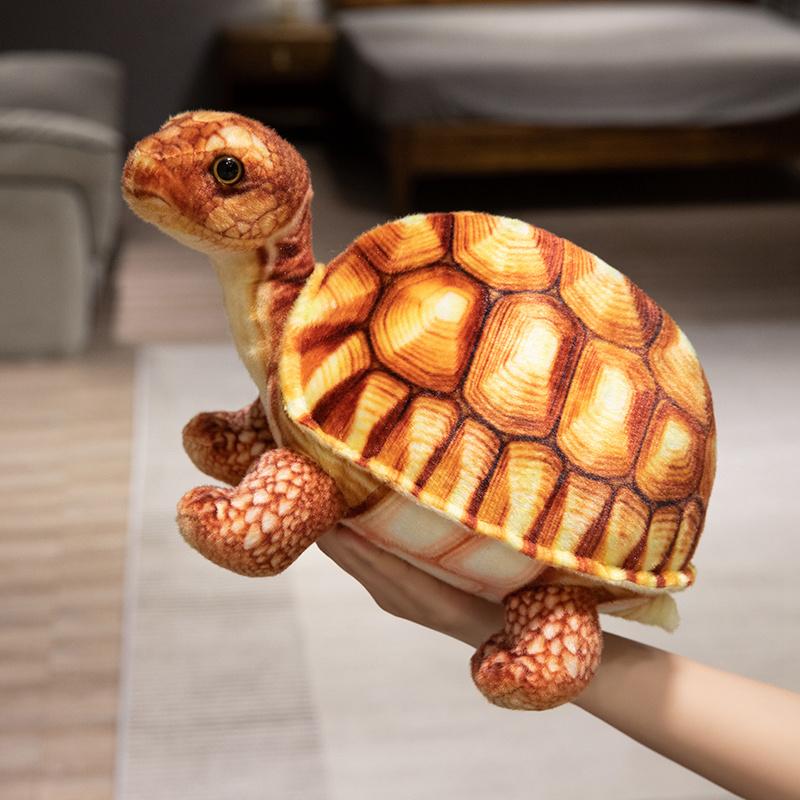 Cute Green Sea Turtle Plush Toy Realistic Soft Stuffed Animal Home Decor Gift Cuddly Ocean Creature