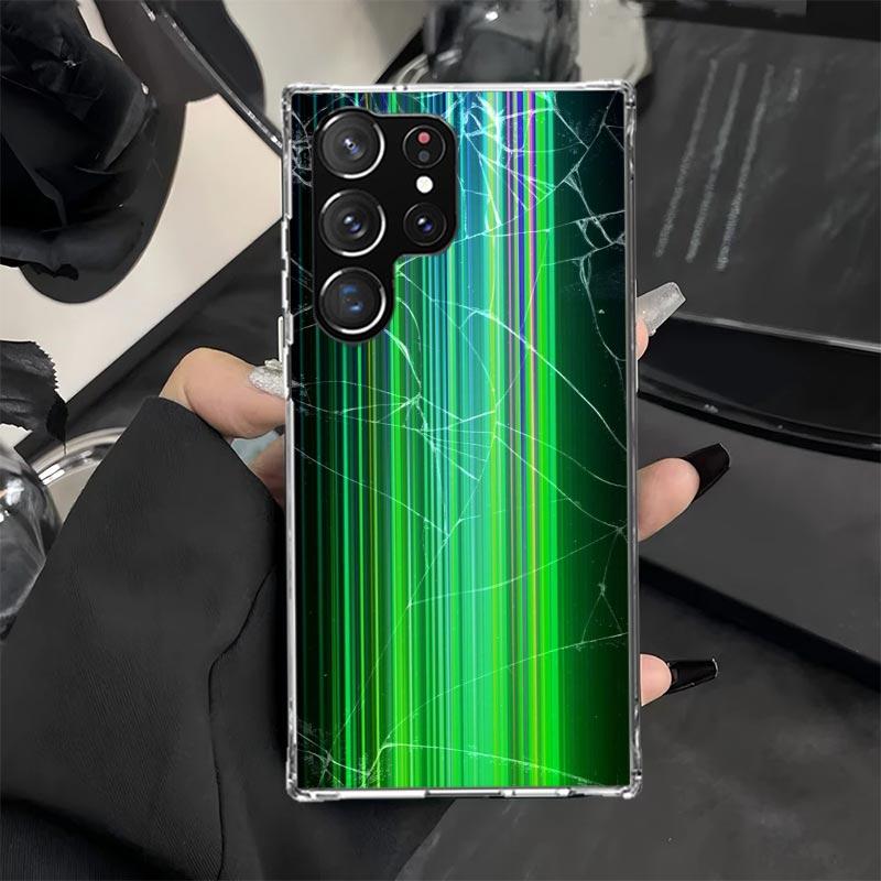 

Broken Phone Screen Phone Case for Samsung Galaxy S25 S24 Ultra S23 S22 S20 FE S10 Plus S9 + Lite Soft Print Cover Coque Samsung S25 Plus