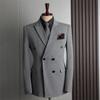 Fashion Business Blazer   Customer Made Clothes Men Casual Double Breasted Suit Jackets Coat Clothing Plus Size