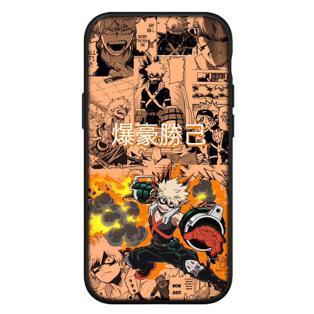 For iPhone 17 16 15 Xiaomi Poco Redmi Note 14 13 12 11 Pro Max Samsung Galaxy S25 S24 S23 OPPO Huawei Bakugou Katsuki BNHA My Hero Academia Phone Case