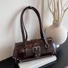 Stylish Retro Girl Underarm Bag French Bread Bag Commuter Aesthetic Shoulder Bag Urban Minimalist Large Capacity Handbags