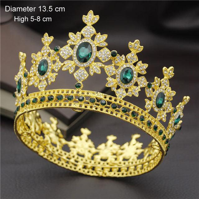 

Модная королевская королева, свадебная тиара, короны для принцессы, диадема, корона для невесты, вечерние украшения для волос, свадебные украшения для волос