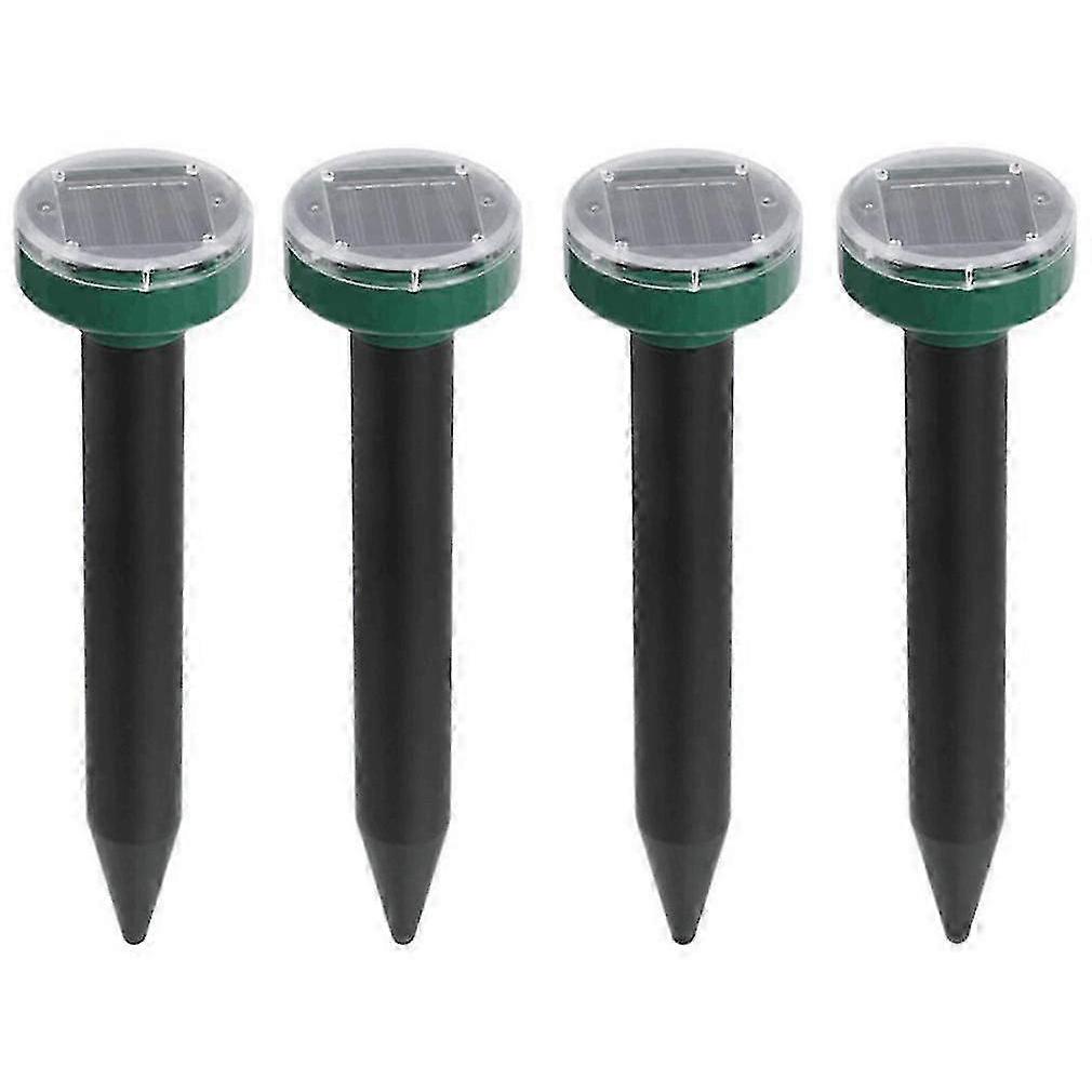 Mole Repellent 4pcs,solar Repellent For Moles,sonic Mole Deterrent Devices,ultrasonic Repellent For Gopherfor Outdoor Lawn Garden -CN-AA