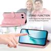 For T-Mobile REVVL 8 Zipper Wallet Case with Strap Flower Imprint PU Leather Phone Cover