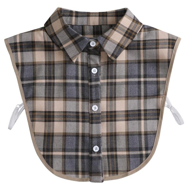 Hollow Lace Chiffon Doll Cotton Fake Collar Blouse Sweater Detachable Shirt Collar False Collar Lapel Women Top Collars Decor