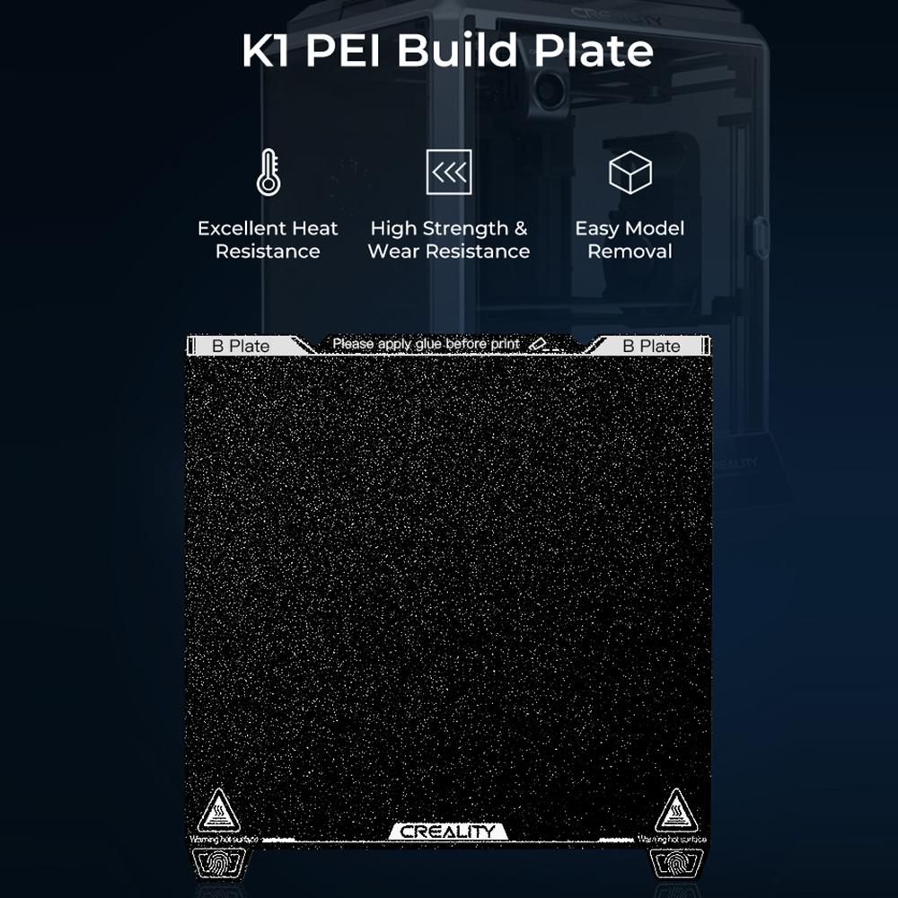 Creality K1 PEI Build Plate Kit 235x235mm Platformă de imprimare cu rezistență excelentă la căldură Ușor