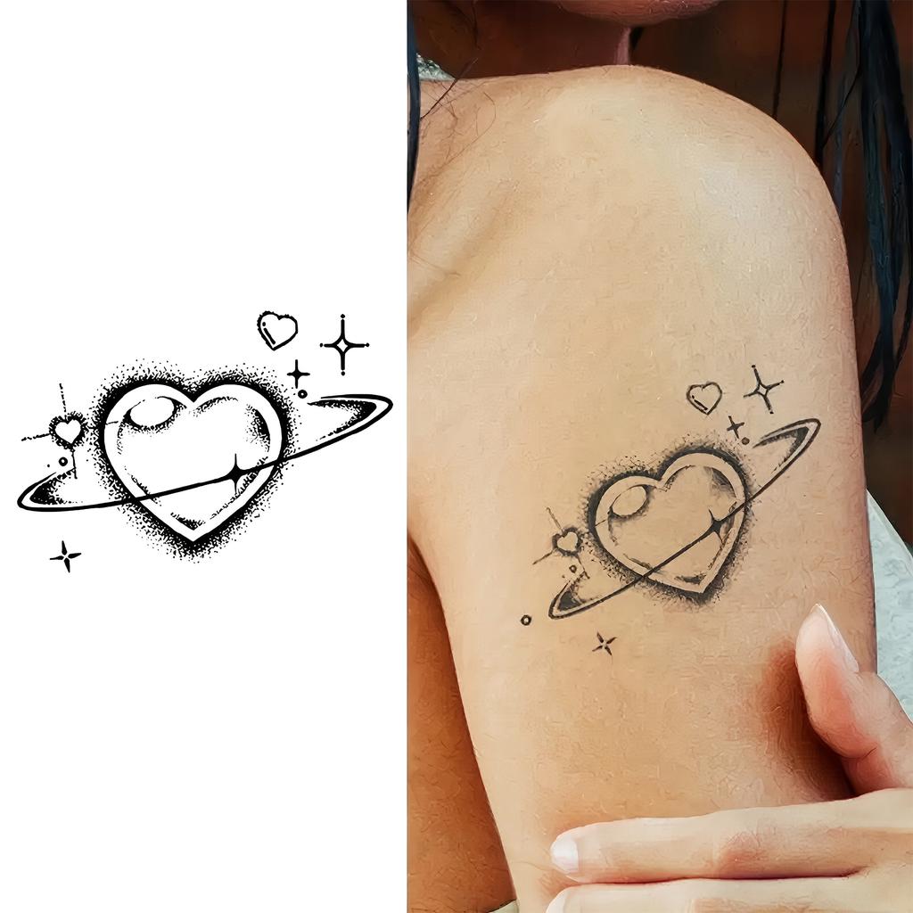 1 Sheet Graffiti Anchor Compass Temporary Tattoos For Adults Hands Necks Ankle, Fake Tattoo Stickers Waterproof Realistic Tatoos