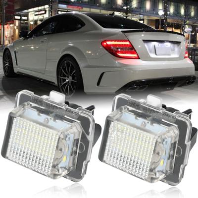 2 Stücke 18SMD Xenon Weiß LED Kennzeichenbeleuchtung Für Mercedes-Benz CES CLA Klasse W204 W212 W221 C207 C216 S204 S212