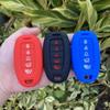 For Hyundai Palisade Ix35 Tucson Accent Santa Fe Solaris ELANTRA Azera 5 Button Silicone Car Key Cover Case Keychain Accessories