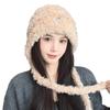Ear Protection Bucket Hat Lacing Lei Feng Cap Cute Earmuff Knitted Hat  for Women