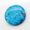 NATURAL Arizona Blue Turquoise 49.85 Ct Round Cut CERTIFIED Loose Gemstone