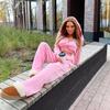 Women Solid Color Long Sleeve Hooded Hoodies Suit Autumn Winter Loose Top Wide Leg Pants