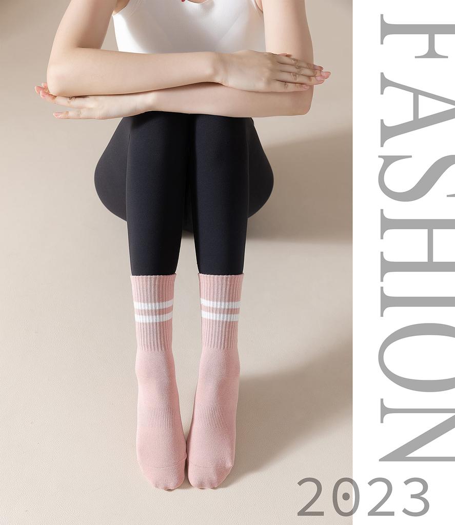 Banerise Yoga Socks Pilates Sports Set of Extra Women's Non-Slip (Toe Protection, 90% Cotton, Antibacterial, Moisture-Wicking) Socks, Stay-Slip Socks,