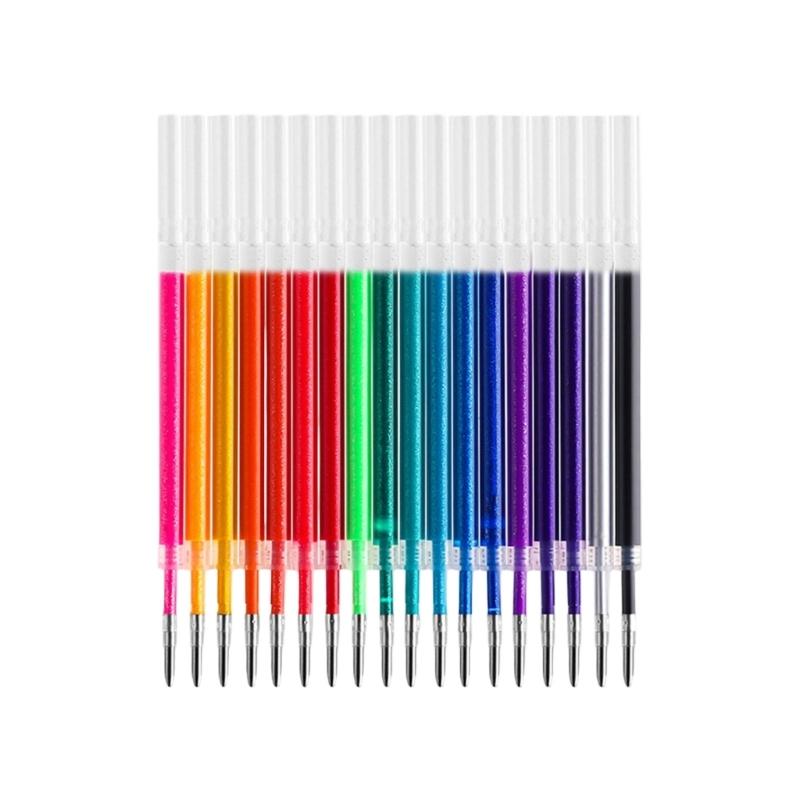 Sparkling Gel Inks Refill Cartridges 1.0MM Assorted Color For Journal Planner Scrapbooking Doodling Note Taking Drawing