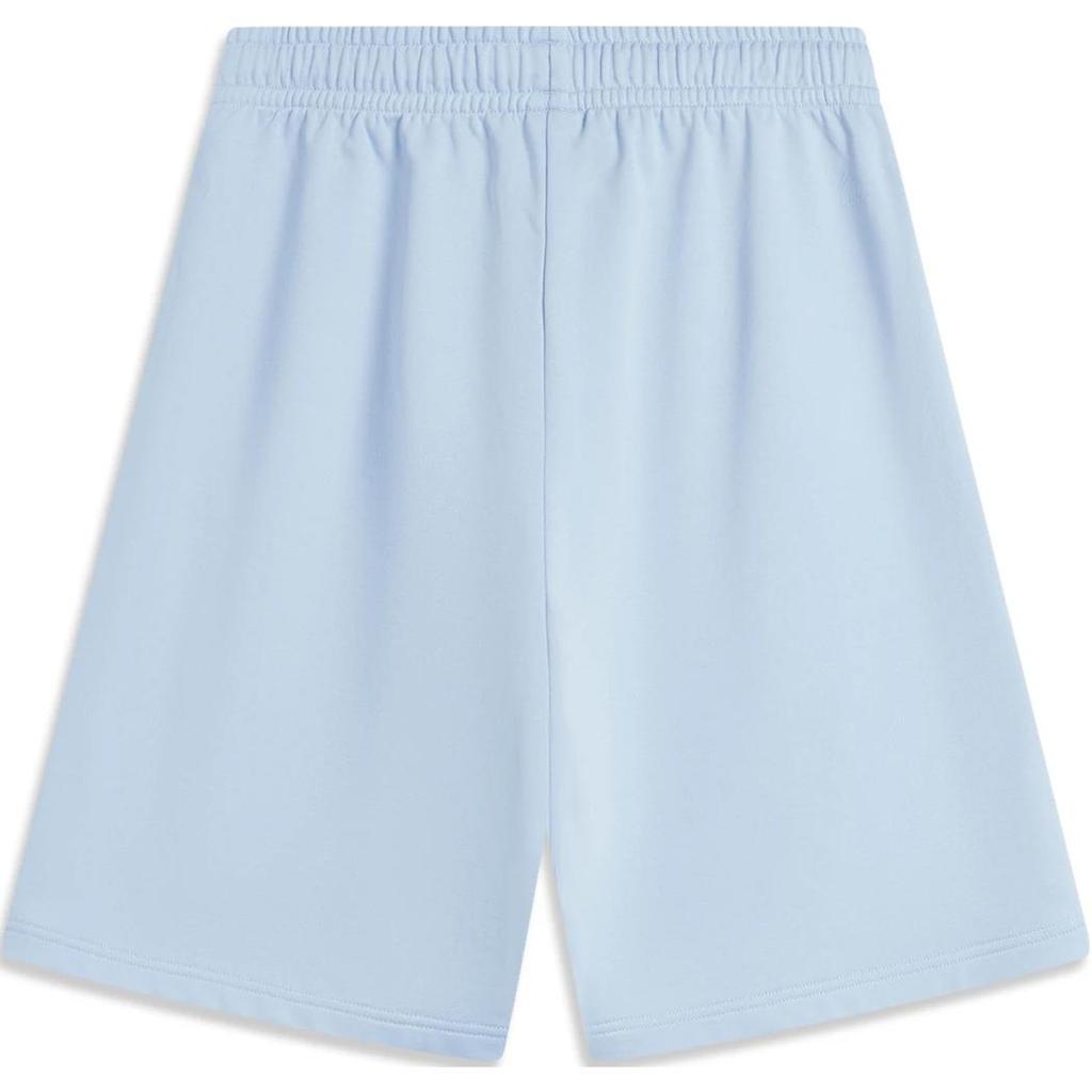 Li Ning Sports Trend Series Solid Color Mid Waist Drawstring Comfortable Breathable Straight Leg Casual Shorts Men Shorts Sky-Blue AKSU235-8