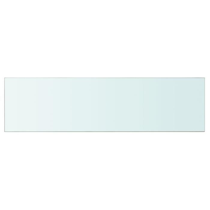 VidaXL Panneau pour étagère Verre transparent 110 x 30 cm