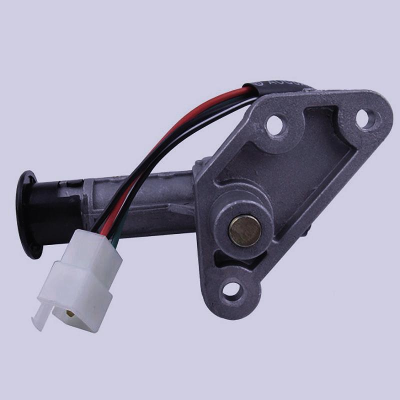 

Falcon Rake R5 Motorcycle Lock Set: Vehicle Lock, Seat Cushion Lock, R9 Ignition Switch, Key Cover, Start Switch.