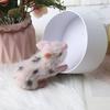 Simuliertes Schwein für Puppe Weihnachtsgeschenk Baby Lernspielzeug Niedliches Tier für Puppe Aus Silikon Gefertigt Weihnachts-Entspannungsspielzeug