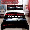 3pcs Duvet Cover Set (1*Duvet Cover + 2*Pillowcase, Without Core), Custom Name Knight Rider Pattern Bedding Set, Home Bedroom Decor Gift