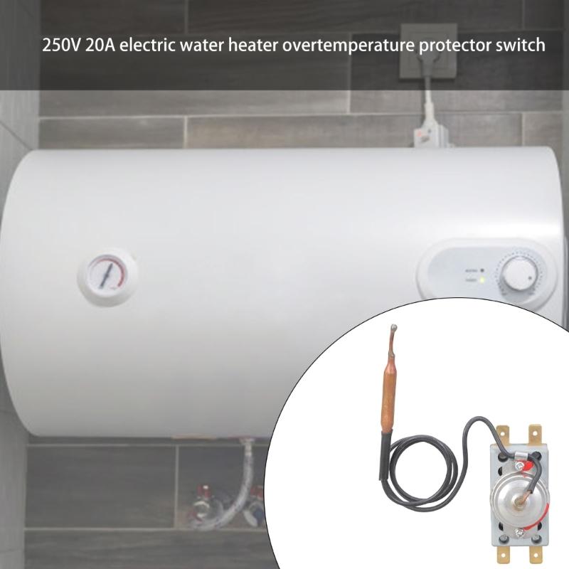 Θερμοστάτης Ακριβείας 250V 20A Διακόπτης Ελέγχου Θερμοκρασίας για Ηλεκτρικό Θερμοσίφωνα Εύκολη Εγκατάσταση Πρόληψη Υπερθέρμανσης