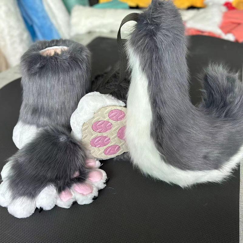 Fursuits head cheap animal head costume cat  furry head kemono cute dog head costume Halloween role-playing costume