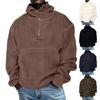 Men's Leisure Adding Fleece Zipper Hooded Hood Hoodie