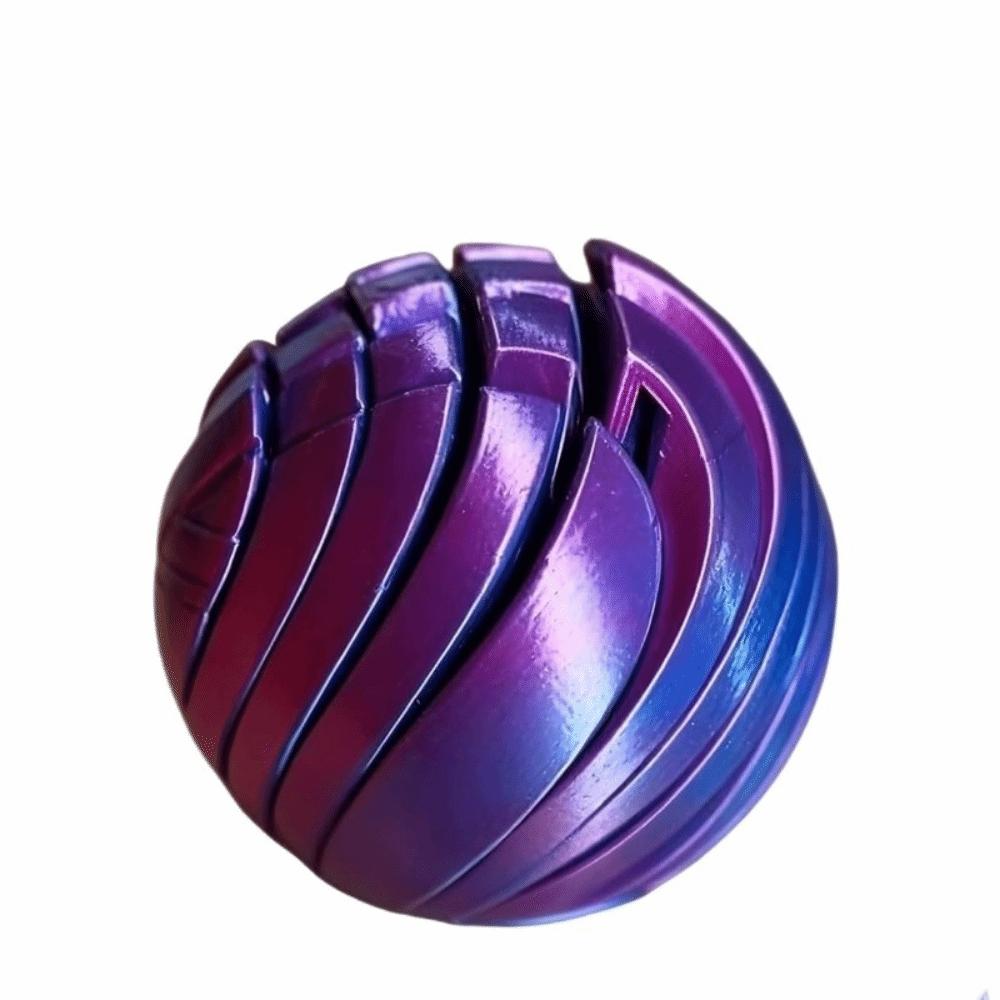 Sphere Shape 3D Printed Gear Ball Stress Relief Twistsphere Fidget Toy Gear Sphere Fidget  for Kids