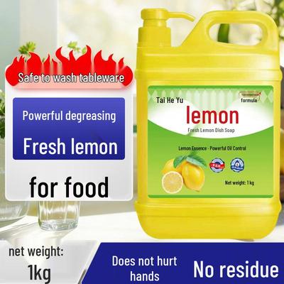 Grand Liquide Vaisselle Citron de Qualité Alimentaire - Détergent Dégraissant Ménager