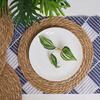 6Pcs Linen Insulation Mat, Dining Table Mat, Woven Straw Cup Mat, Home Mug Mat, Suitable for Both Home and Restaurant Use