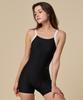 Laelliseupocheu [Oslh615 Blk] Solid Part-Length Sturdy V-Back Black