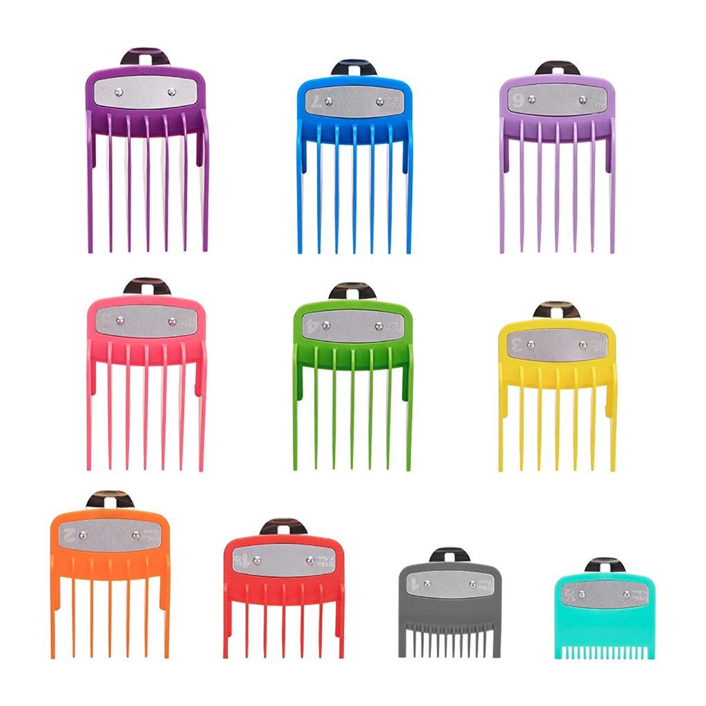 10-Piece Electric Clipper Guide Tool Set for Hairdressing and Barbering