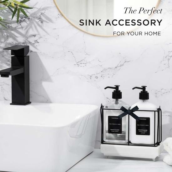 Kimirica Handwasch- und Handlotions-Duo-Set mit Metallbehälter