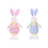 Osterhase Stehendes Plüschtier Stoffhase Puppe Miniatur Dekoration für Bürotisch und Zuhause