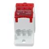 Multi Current DIN Rail Terminal Block Connector for Power Wiring Red