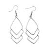 Filigree Teardrop Dangle Earrings Vintage Boho Leaf Drop Earrings For Women Ethnic Retro Jewelry